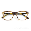 Custom Size Optical Eye Double Line Glasses Acetate Frames For Men